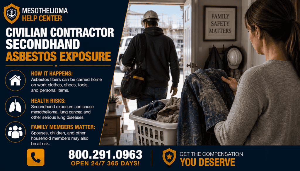 Civilian Contractor Secondhand Asbestos Exposure - Mesothelioma