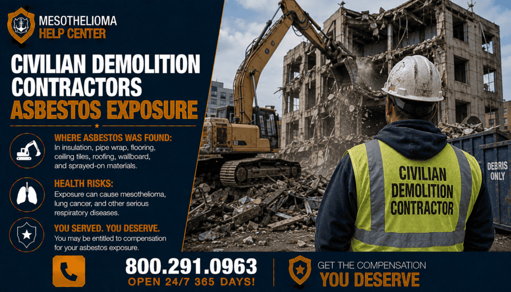 Civilian Demolition Contractors Asbestos Exposure - Mesothelioma