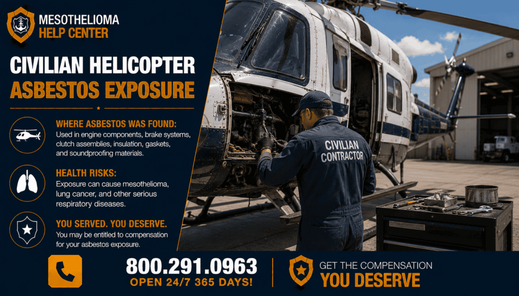 Civilian Helicopter Asbestos Exposure - Mesothelioma