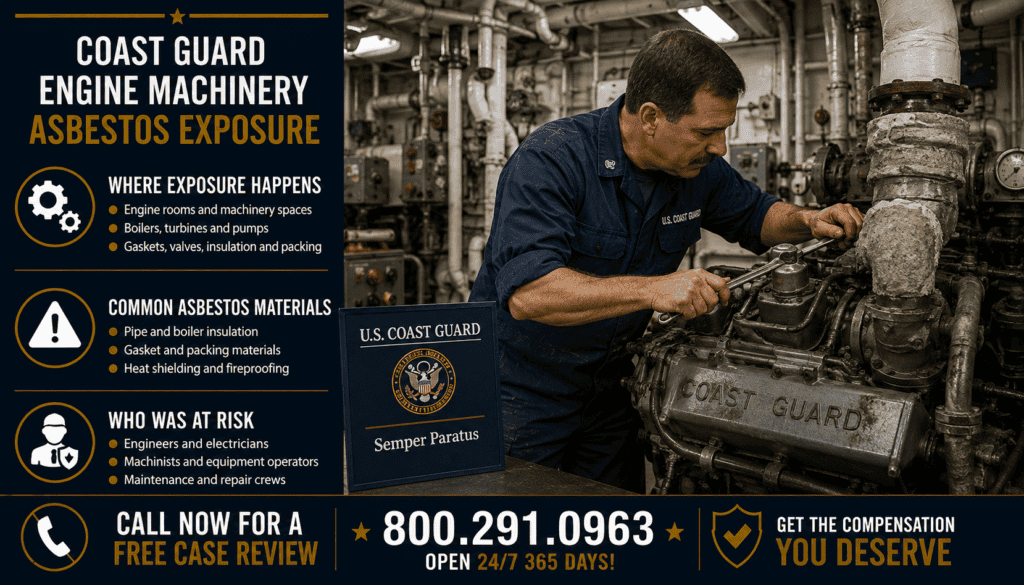 Coast Guard Engine Machinery Asbestos Exposure - Mesothelioma