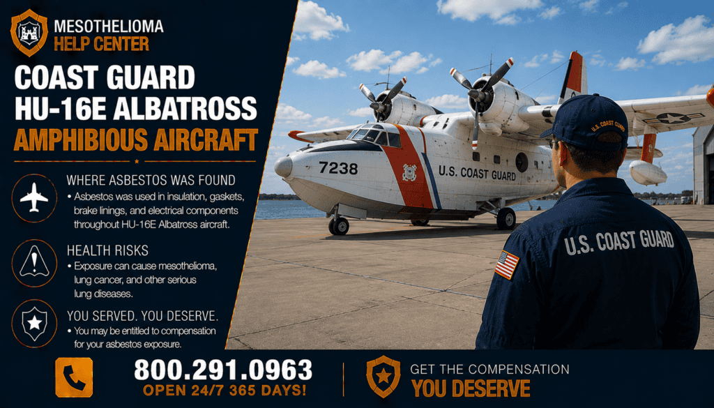 Coast Guard HU-16E Albatross Amphibious Aircraft - Mesothelioma