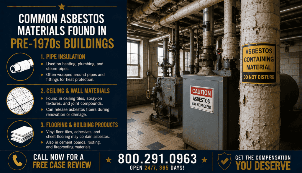 Common Asbestos Materials Found in Pre-1970s Buildings - Mesothelioma