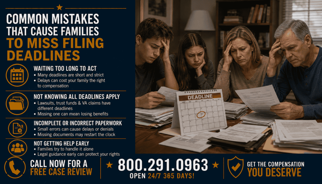 Common Mistakes That Cause Families to Miss Filing Deadlines - Mesothelioma Lawsuit