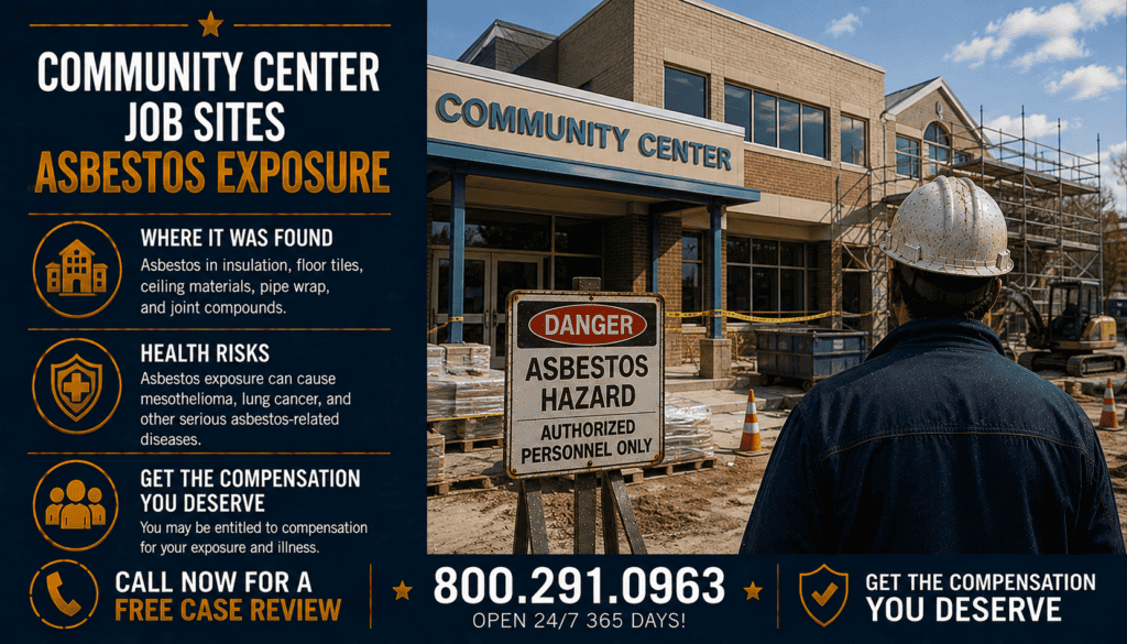 Community Center Job Sites Asbestos Exposure - Mesothelioma