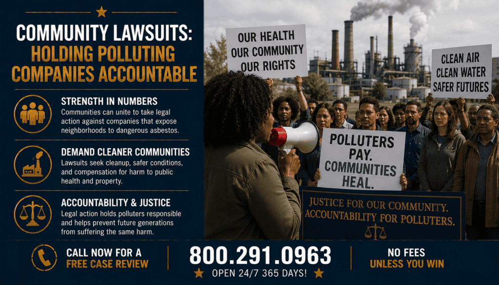 Community Lawsuits - Holding Polluting Companies Accountable - Mesothelioma
