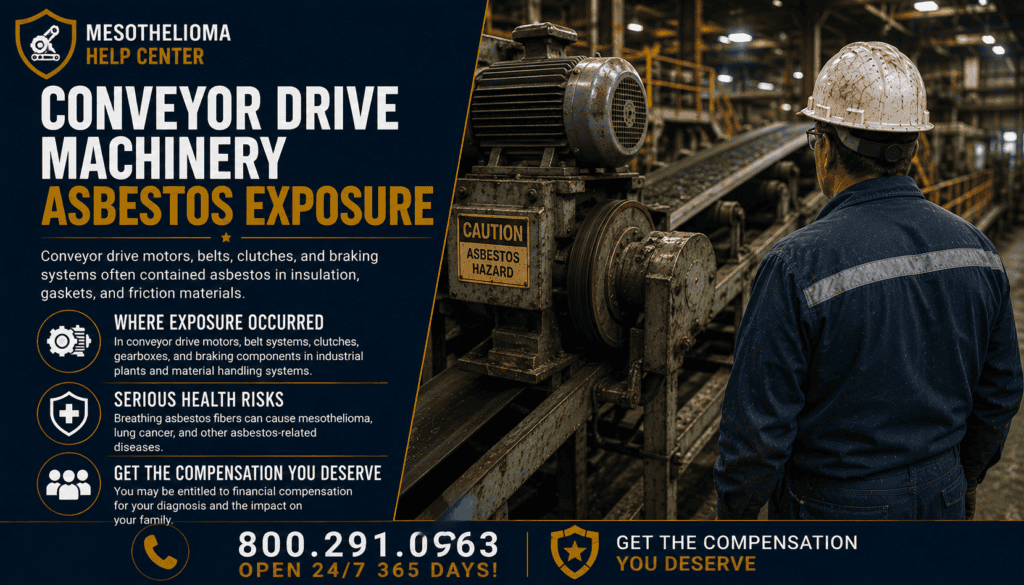 Conveyor Drive Machinery Asbestos Exposure - Mesothelioma