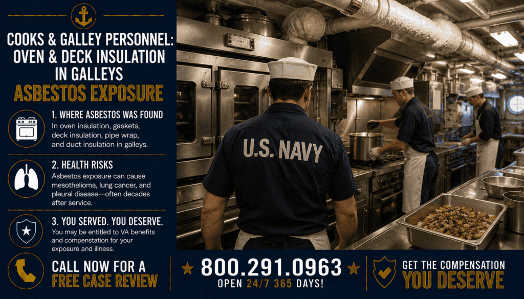 Cooks & Galley Personnel Asbestos Exposure - Mesothelioma