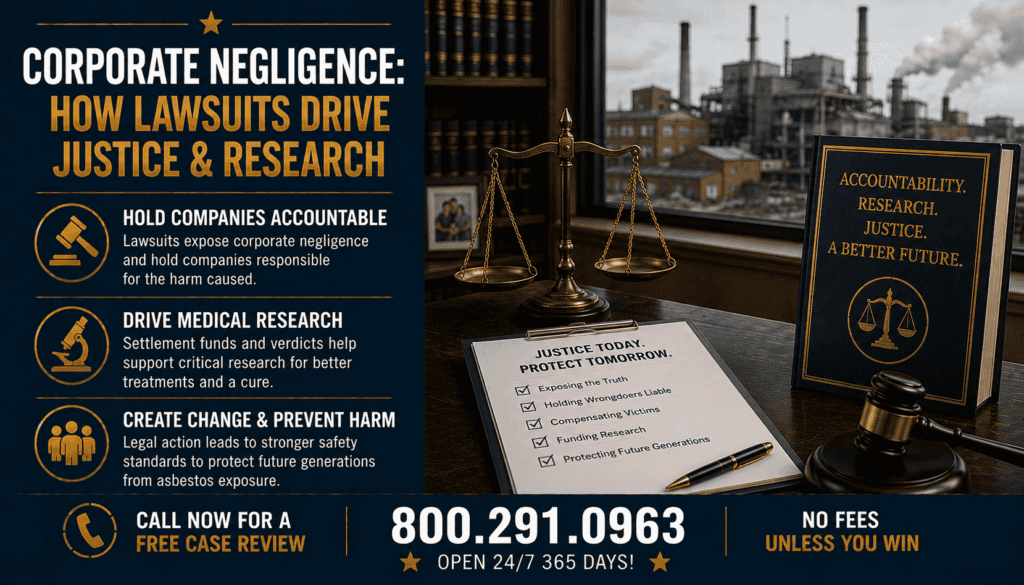 Corporate Negligence - How Lawsuits Drive Justice & Research - Mesothelioma