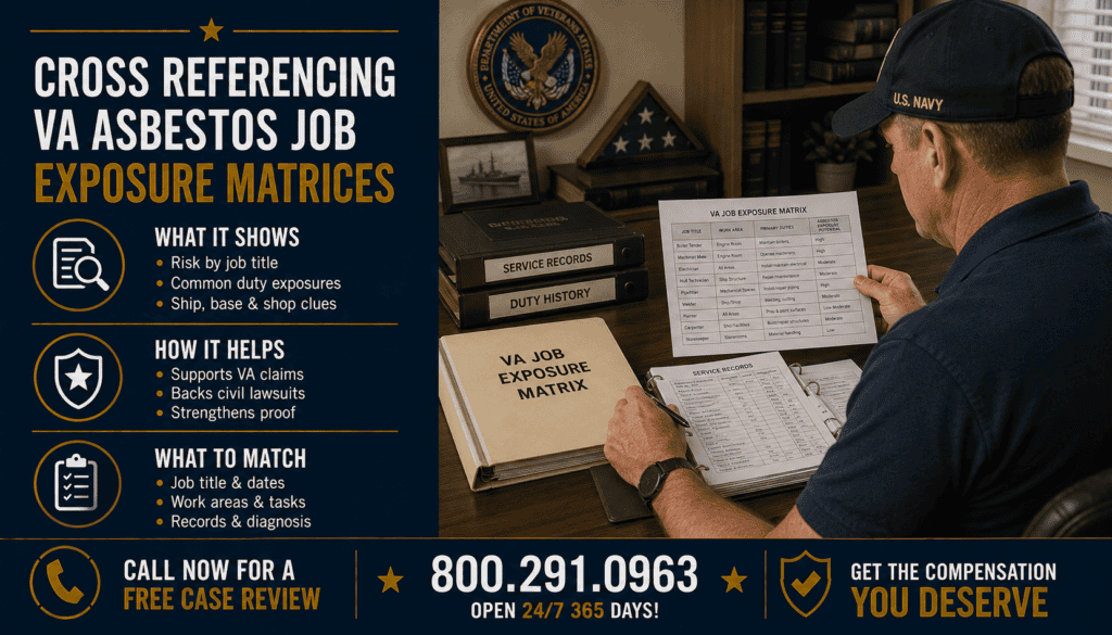 Cross-Referencing VA Asbestos Job Exposure Matrices - Mesothelioma