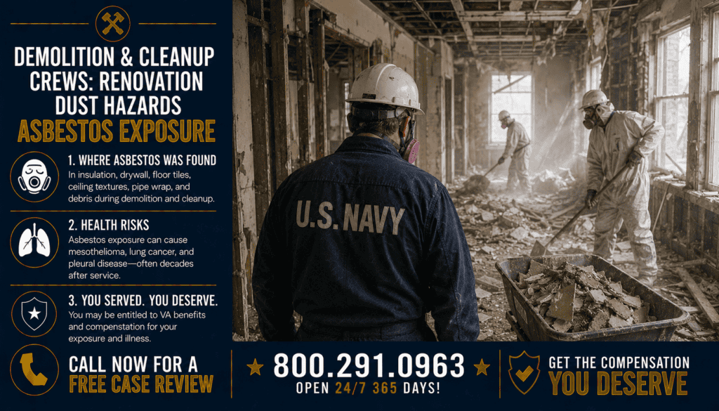 Demolition & Cleanup Crews - Renovation Dust Hazards - Mesothelioma