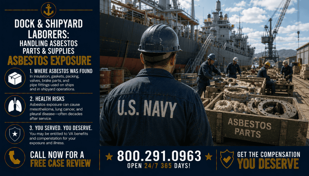 Dock & Shipyard Laborers - Handling Asbestos Parts & Supplies - Mesothelioma