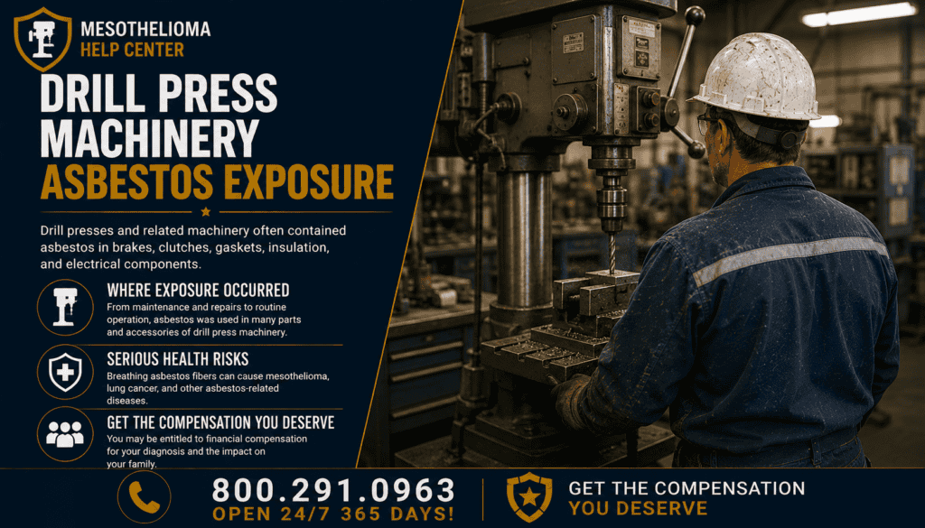 Drill Press Machinery Asbestos Exposure - Mesothelioma