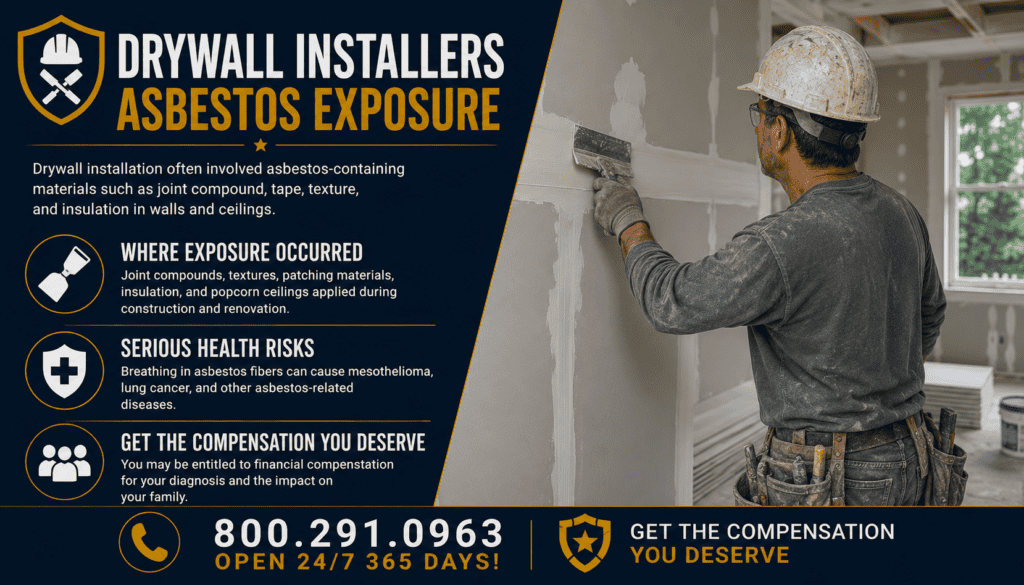 Drywall Installers Asbestos Exposure - Mesothelioma Lawsuit