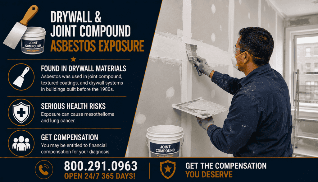Drywall & Joint Compound Asbestos Exposure - Mesothelioma