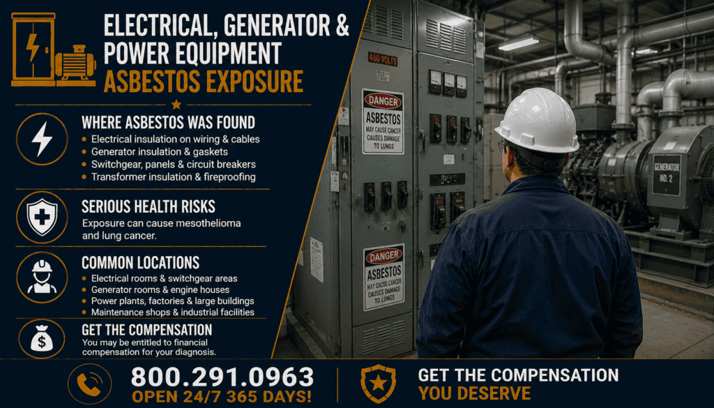 Electrical, Generator & Power Equipment Asbestos Exposure - Mesothelioma