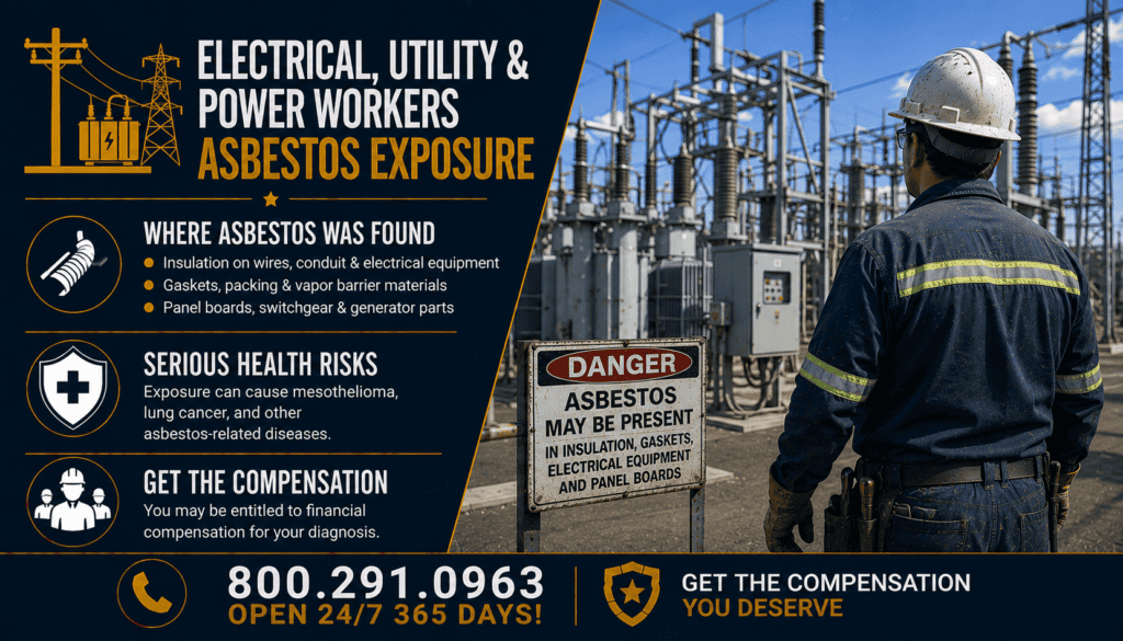 Electrical, Utility & Power Workers Asbestos Exposure - Mesothelioma
