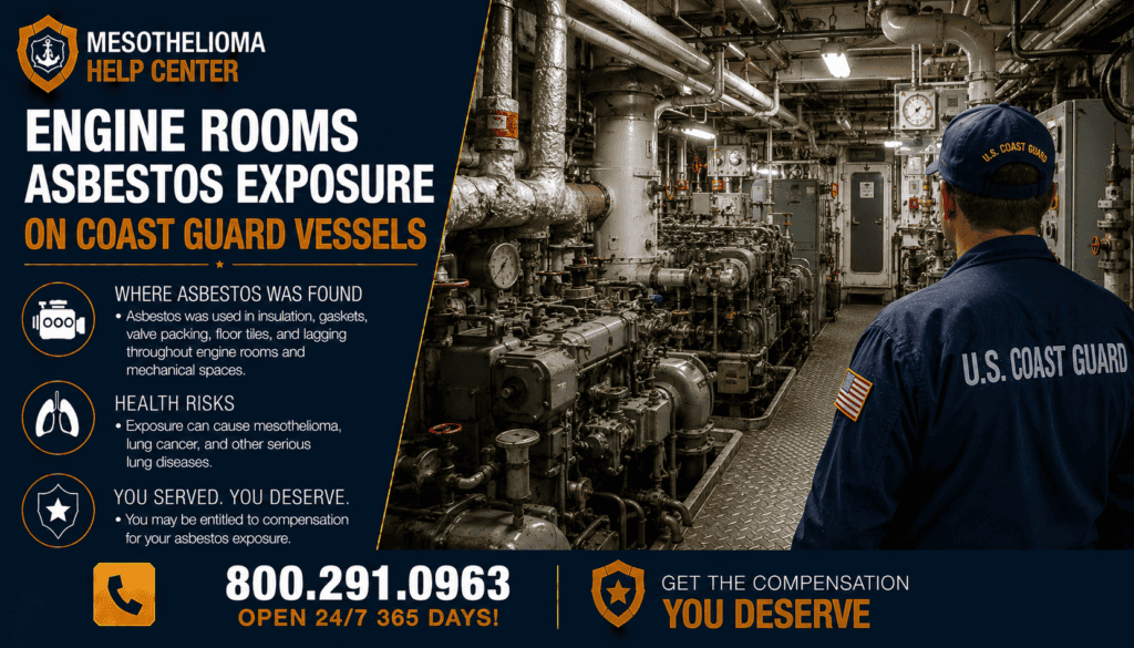 Engine Rooms Asbestos Exposure on Coast Guard Vessels - Mesothelioma