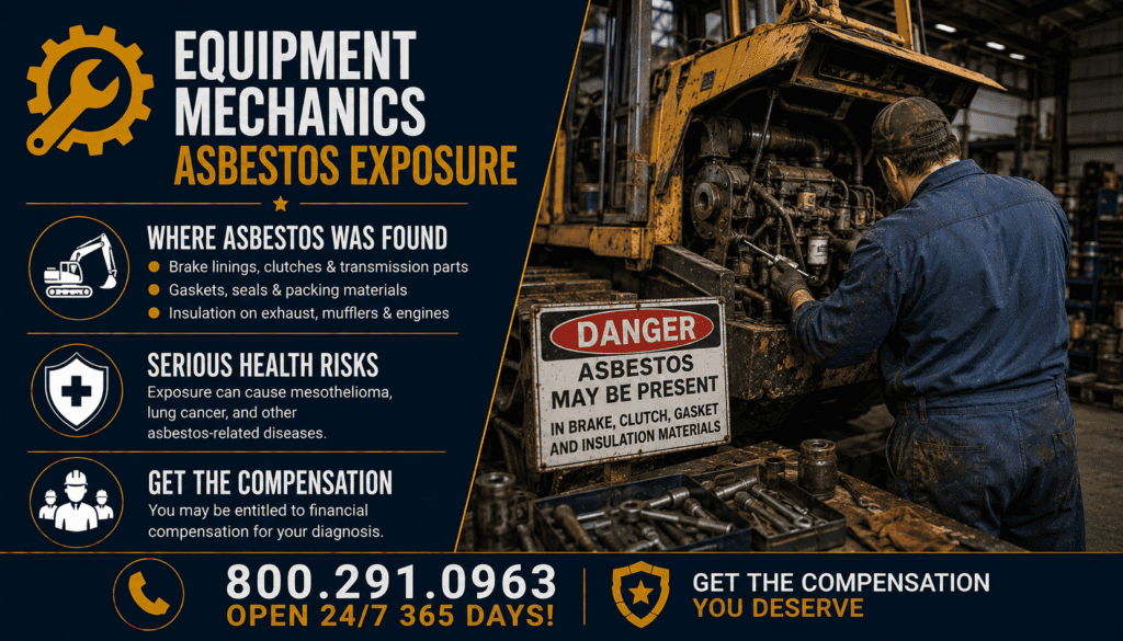 Equipment Mechanics Asbestos Exposure Lawsuit