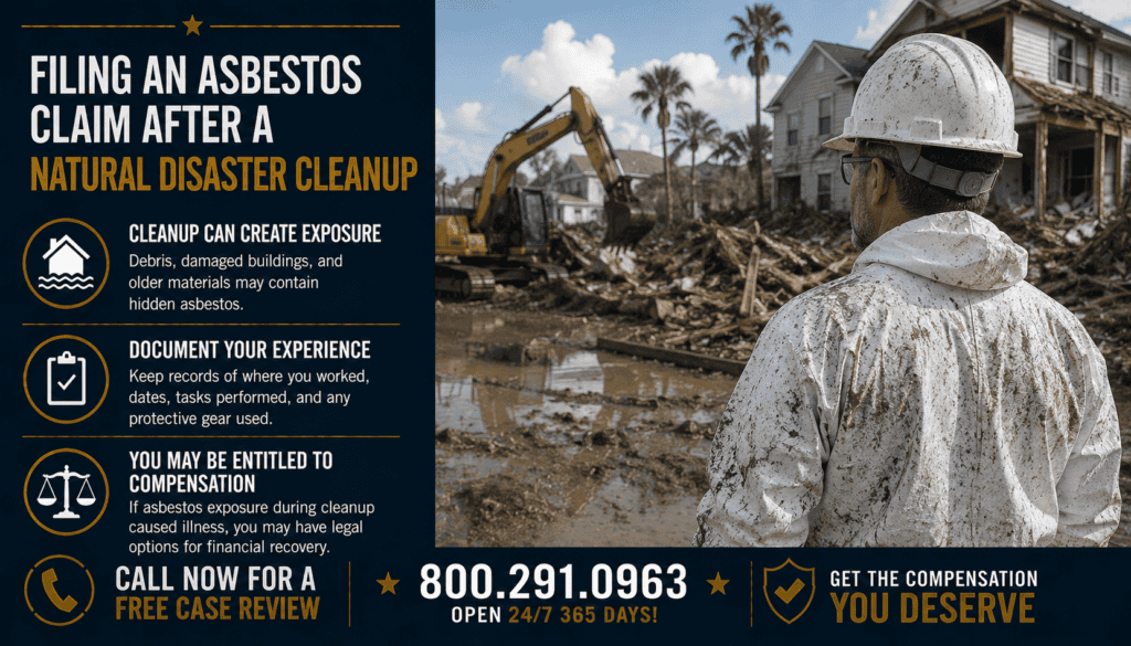 Filing an Asbestos Claim After a Natural Disaster Cleanup - Mesothelioma