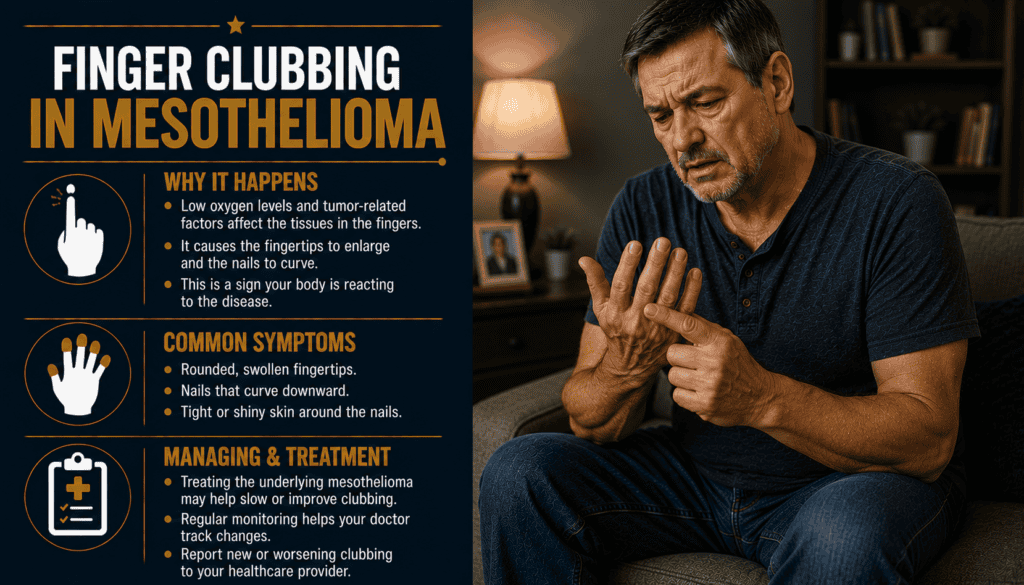 Finger Clubbing in Mesothelioma - Mesothelioma Symptom