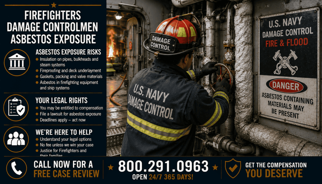 Firefighters & Damage Controlmen - Mesothelioma