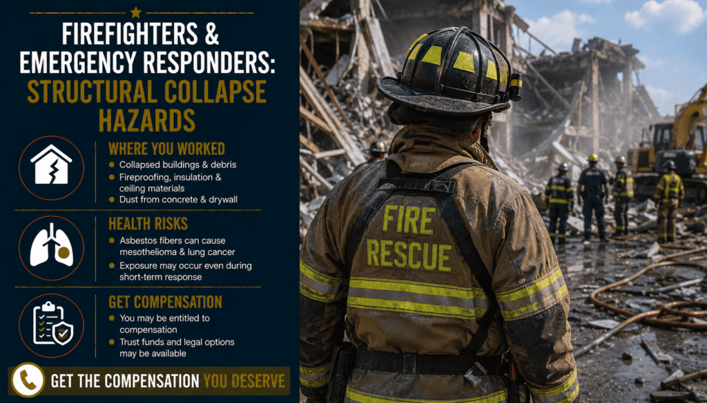 Firefighters & Emergency Responders - Structural Collapse Hazards - Mesothelioma