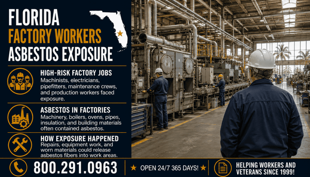 Florida Factory Workers Asbestos Exposure - Mesothelioma
