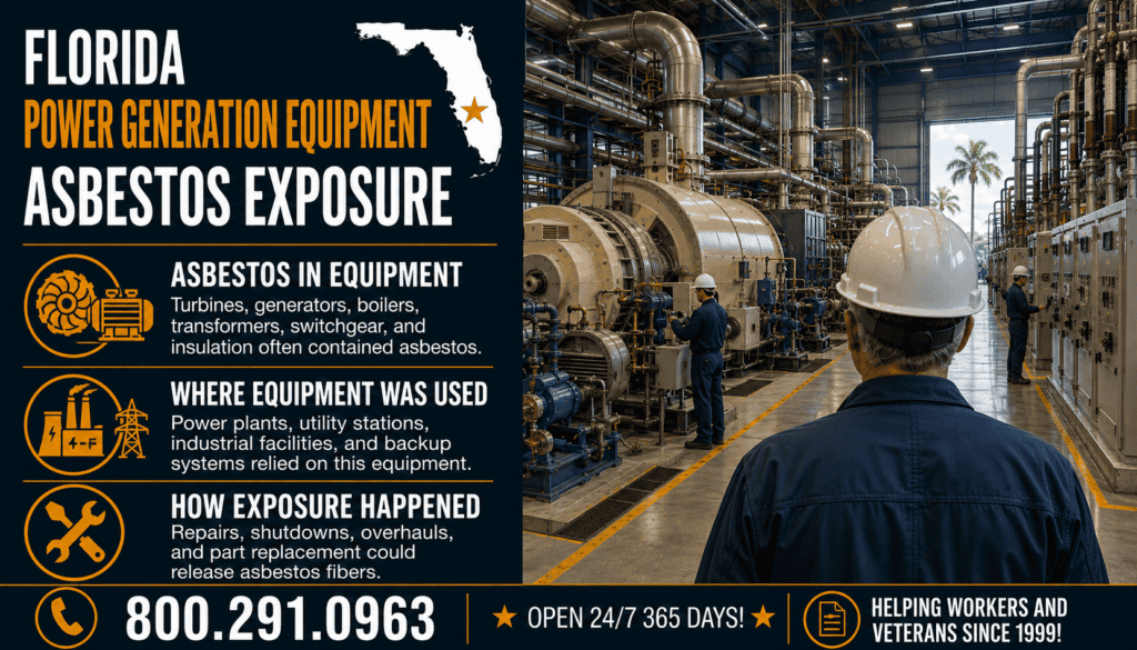 Florida Power Generation Equipment Asbestos Exposure - Mesothelioma