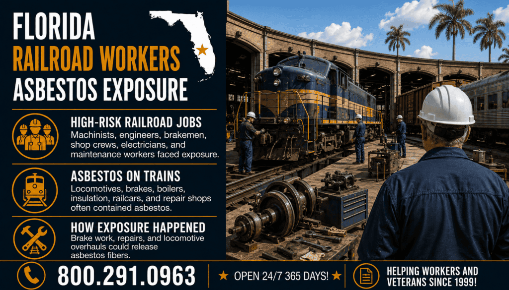 Florida Railroad Workers Asbestos Exposure - Mesothelioma