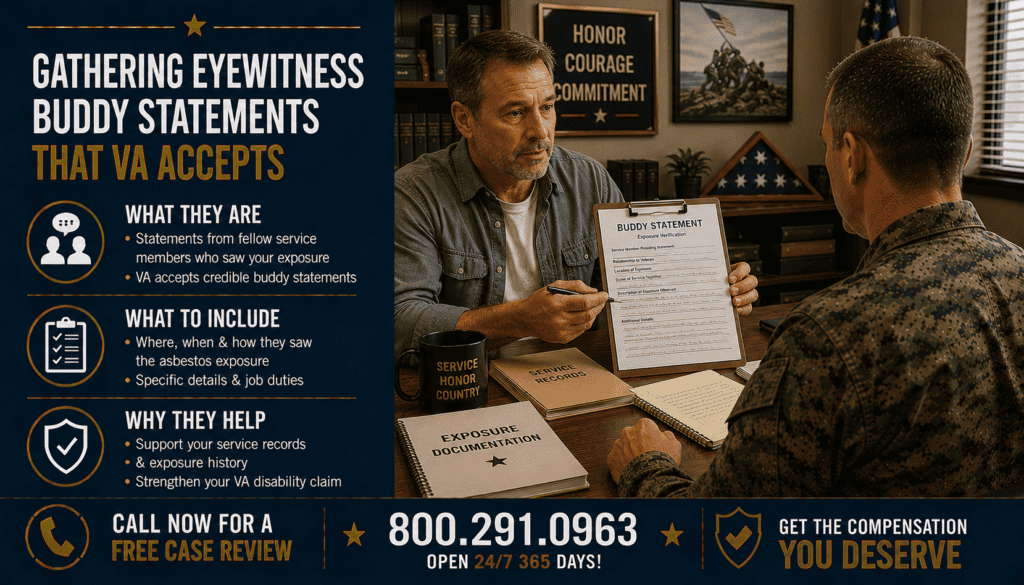 Gathering Eyewitness “Buddy Statements” That VA Accepts - Mesothelioma