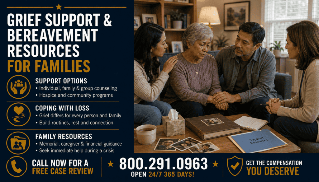 Grief Support and Bereavement Resources for Families - Mesothelioma Lawsuit