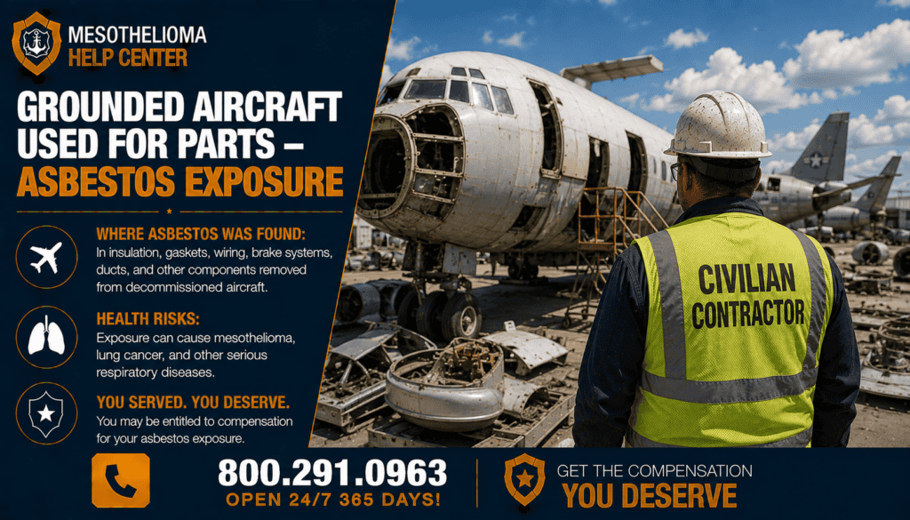 Grounded Aircraft Used for Parts – Asbestos Exposure - Mesothelioma
