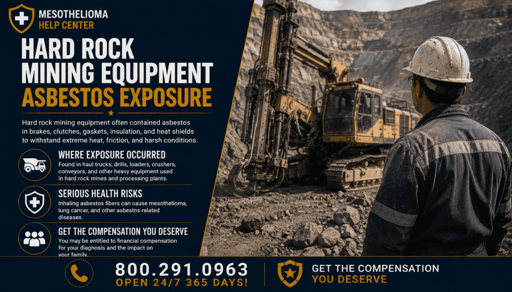Hard Rock Mining Equipment Asbestos Exposure - Mesothelioma