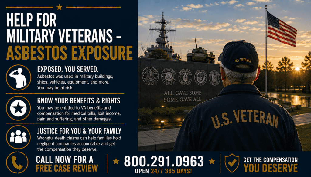 Help for Military Veterans – Asbestos Exposure - Mesothelioma