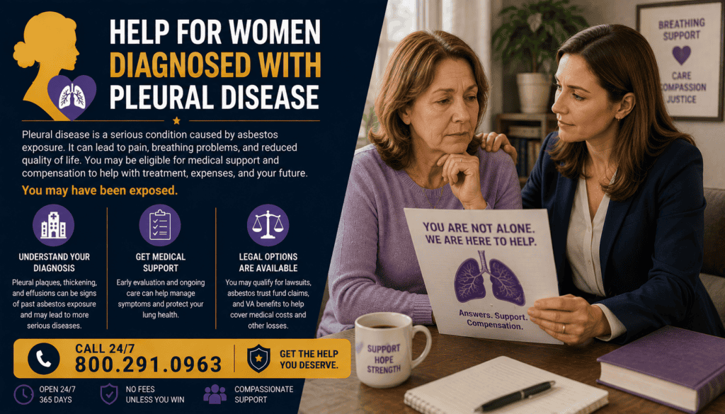 Help for Women Diagnosed with Pleural Disease - Asbetsos Exposure