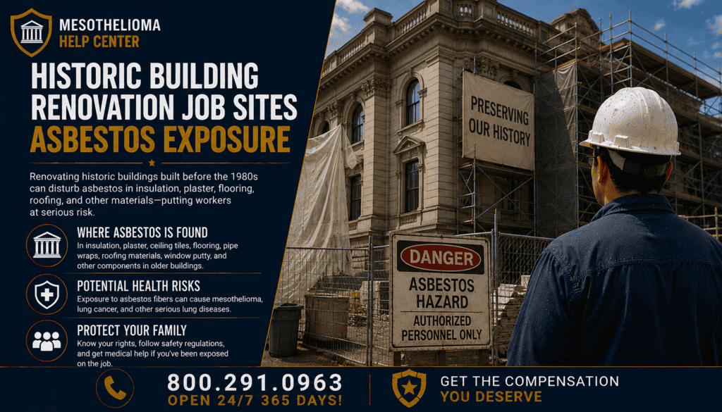 Historic Building Renovation Job Sites Asbestos Exposure - Mesothelioma