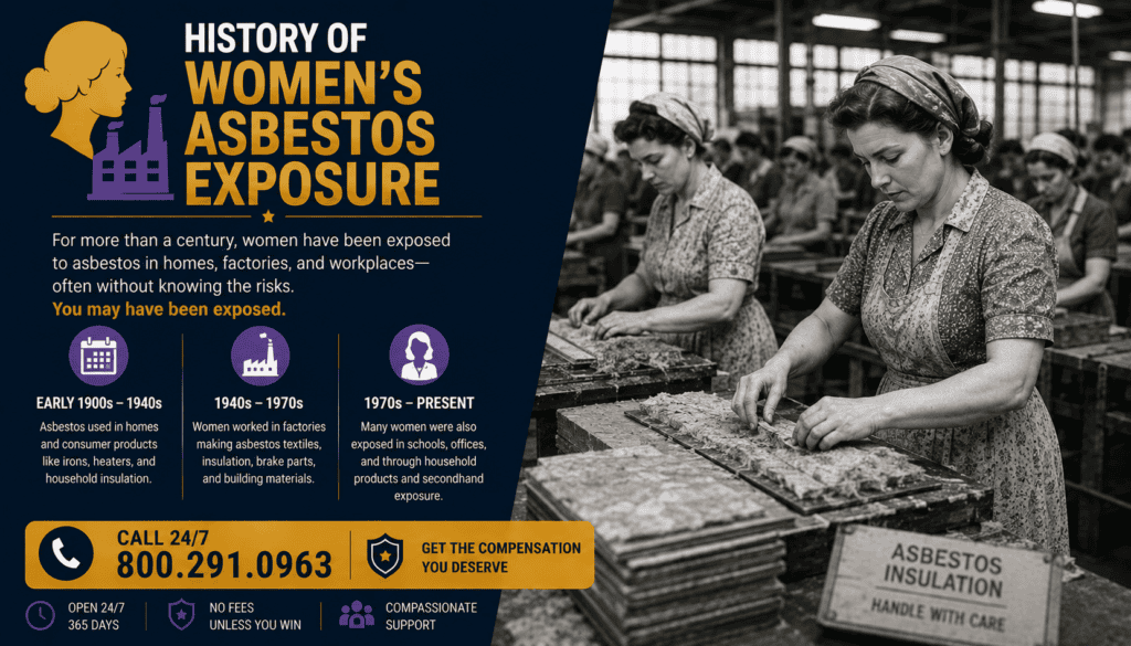 History of Women’s Asbestos Exposure - Mesothelioma Diagnosis