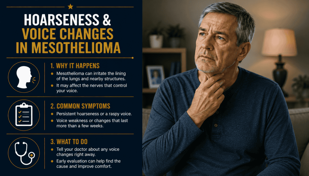 Hoarseness & Voice Changes in Mesothelioma - Mesothelioma Symptom
