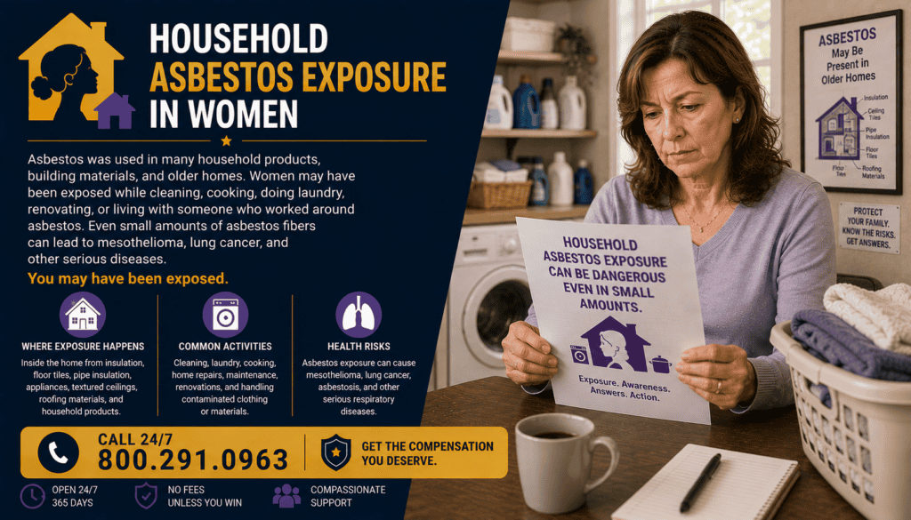 Household Asbestos Exposure in Women - Mesothelioma Lawsuit