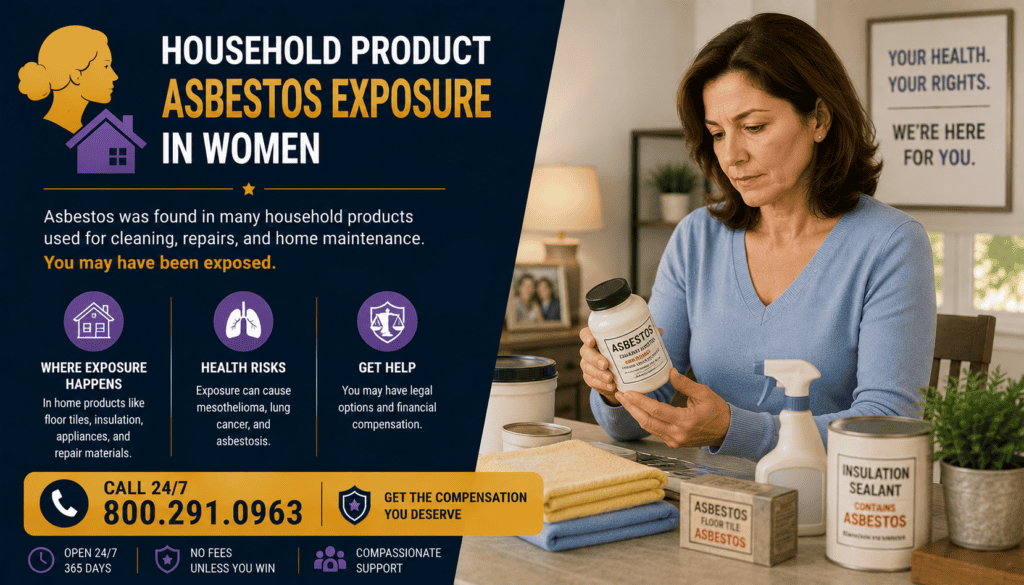 Household Product Asbestos Exposure in Women - Mesothelioma