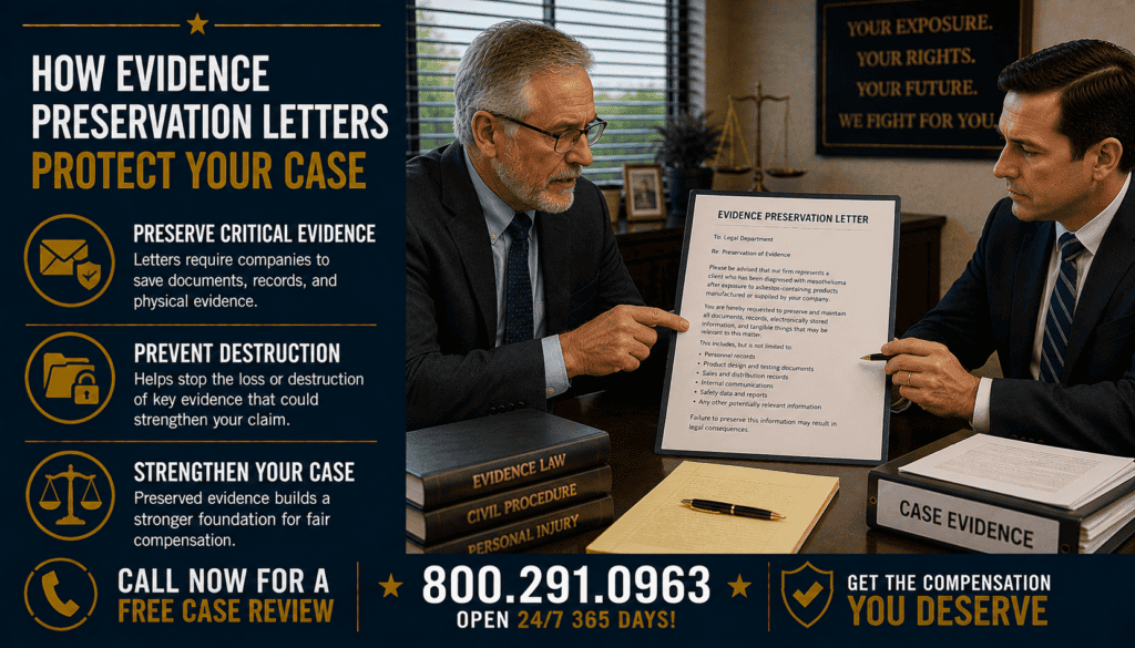 How Evidence Preservation Letters Protect Your Case - Mesothelioma