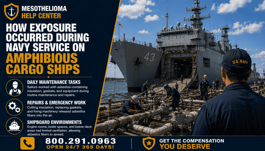 How Exposure Occurred During Navy Service on Amphibious Cargo Ships - Mesothelioma Lawsuit