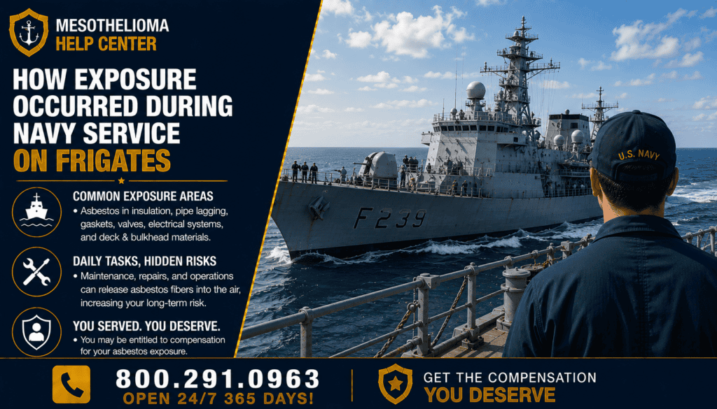 How Exposure Occurred During Navy Service on Frigates - Mesothelioma