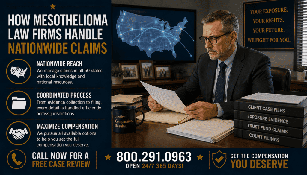 How Mesothelioma Law Firms Handle Nationwide Claims - Asbestos Exposure