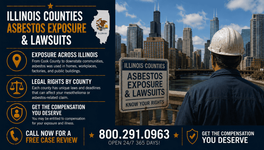 Illinois Counties Asbestos Exposure & Lawsuit - Mesothelioma
