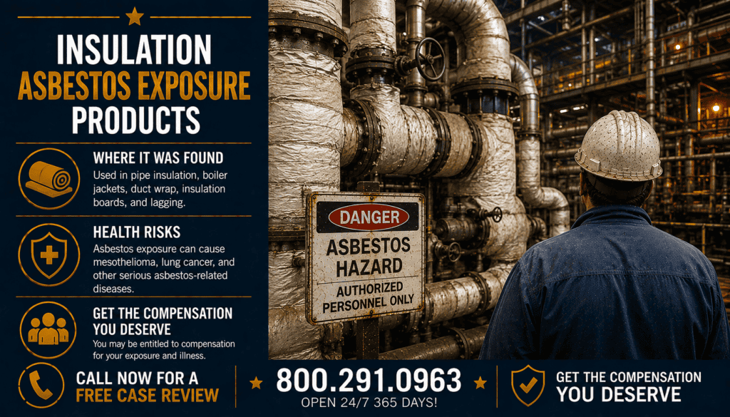 Insulation Asbestos Exposure Products  - Mesothelioma