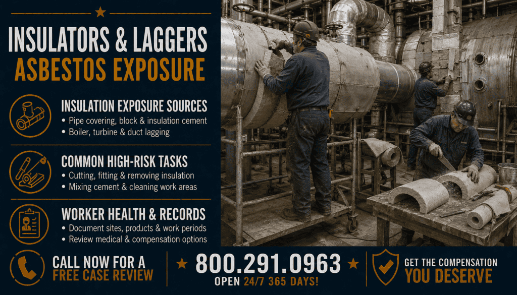 Insulators & Laggers Asbestos Exposure - Mesothelioma
