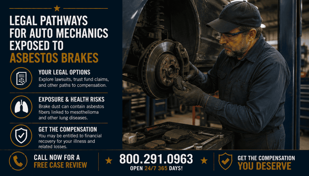 Legal Pathways for Auto Mechanics Exposed to Asbestos Brakes - Mesothelioma Lawsuit