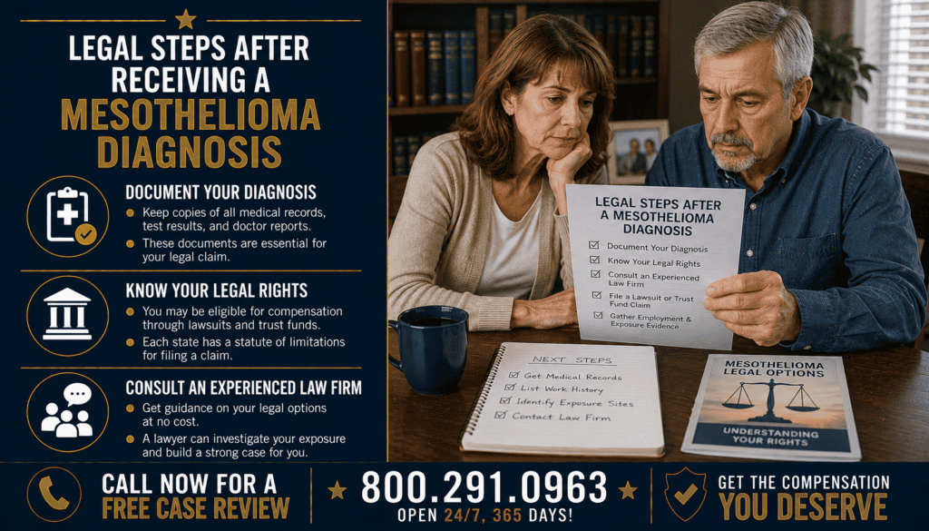 Legal Steps After Receiving a Mesothelioma Diagnosis