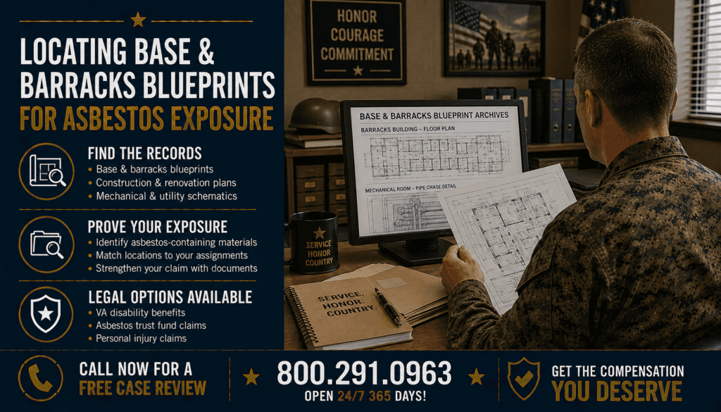 Locating Base and Barracks Blueprints for Materials Proof - Mesothelioma